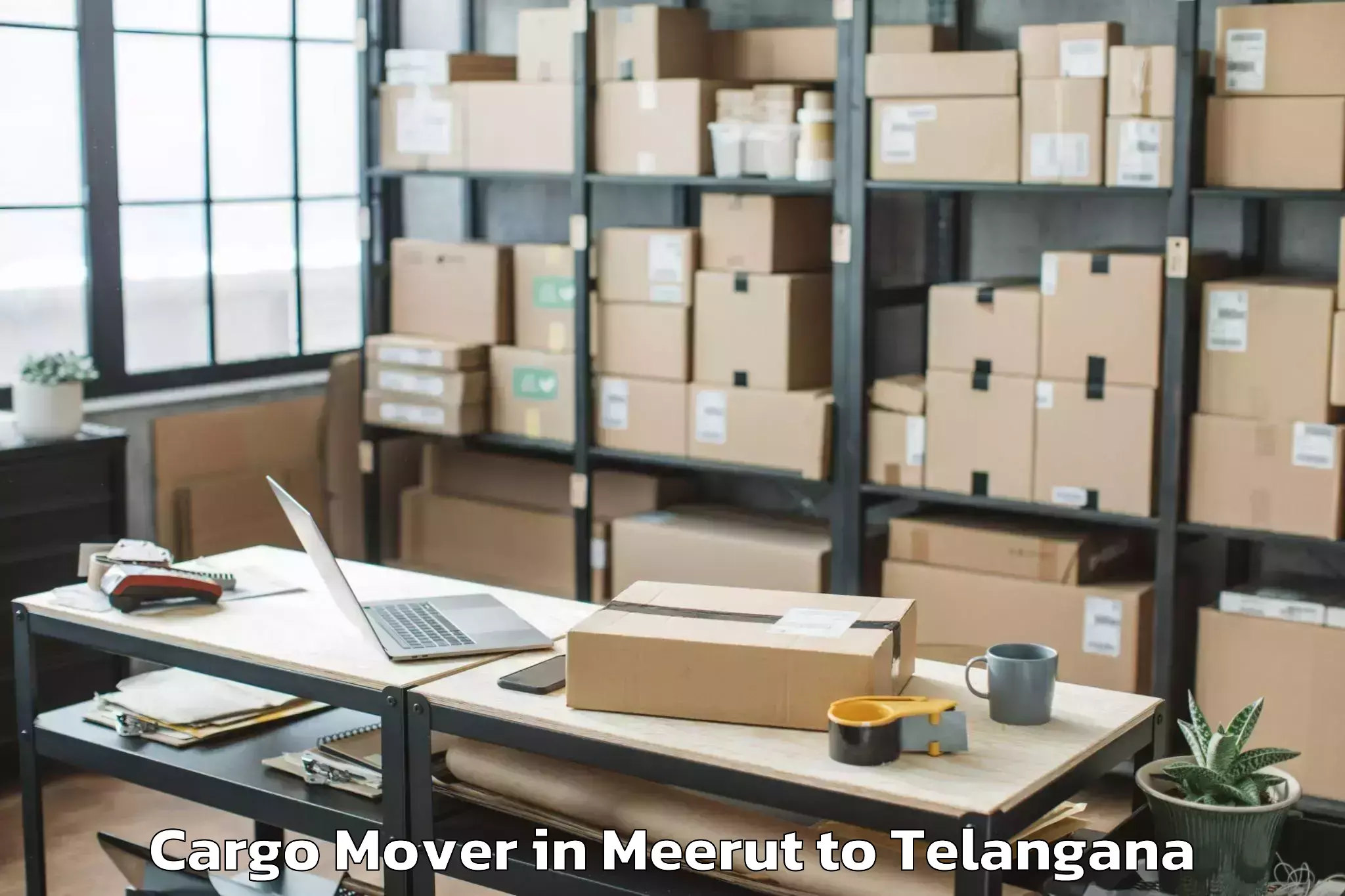 Easy Meerut to Bhongir Cargo Mover Booking